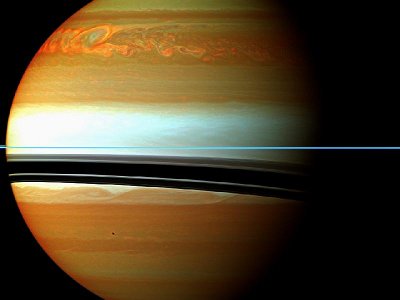 La Grande Tempesta Primaverile su Saturno (Immagine NASA/JPL-Caltech/Space Science Institute)