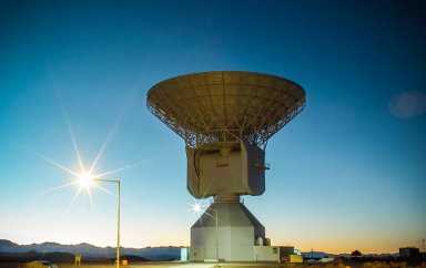L'antenna della stazione Deep Space Antenna 3 (Foto ESA/S. Marti)