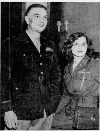 Alice Sheldon con il marito Huntington nel gennaio 1946 (Foto Chicago Tribune)