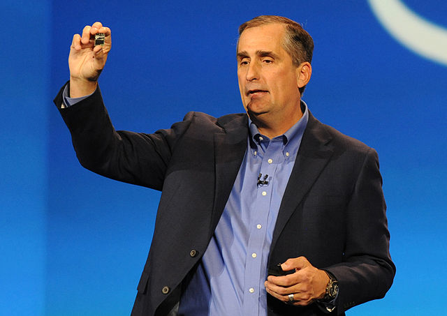 L'amministratore delegato di Intel Brian Krzanich al CES 2014